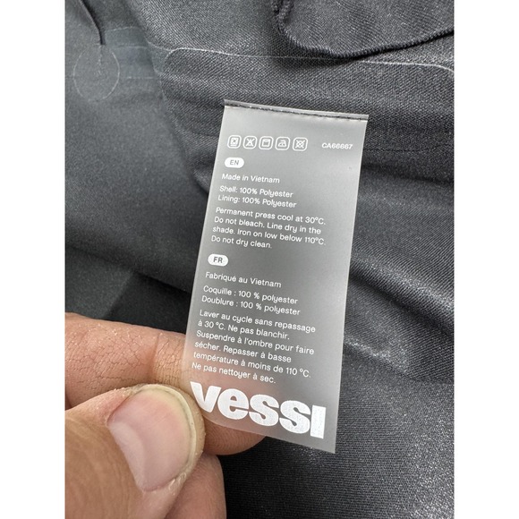 Vessi Trinity Rain Jacket Mens Large Black‎ Hooded Dymatex Waterproof Long Coat - Picture 5 of 10